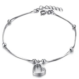 De Koningin Van De Kwaliteit Vrouwelijke Sweetheart Platina Geplateerde Titanium Enkelband