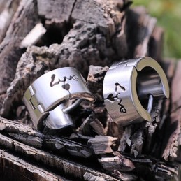 Titanium Oorbellen Voor Heren Met Liefde