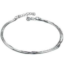 Stabiele Kwaliteit Vrouwelijke Slang Platina Plating Titanium Enkelband