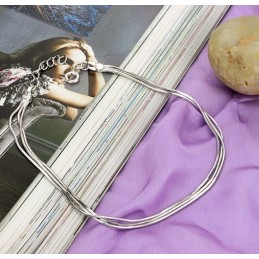 Stabiele Kwaliteit Vrouwelijke Slang Platina Plating Titanium Enkelband