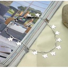 Betrouwbare Reputatie Vrouwelijke Vlindervorm Platina Plating Titanium Enkelband