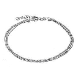 Hoogwaardige Vrouwelijke Platina-Geplateerde Titanium Enkelband Met Kralen