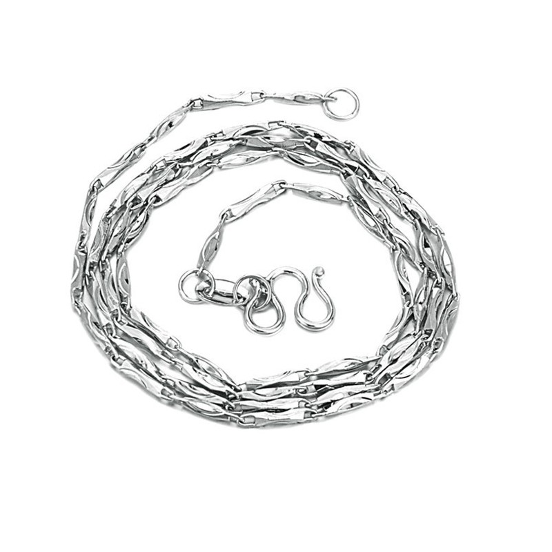 De Koningin Van De Kwaliteit Vrouwelijke Ingot Platina Plating Titanium Ketting