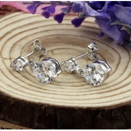 Kwaliteit En Kwantiteit Gegarandeerd. Allergievrije Platina Plating Van Titanium Oorbellen Voor Vrouwen.