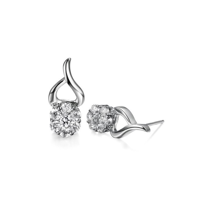 Goed Verkocht Over De Hele Wereld. Allergievrije Platina-Geplateerde Titanium Oorbellen Voor Vrouwen Met Diamant. Goed Verkocht Over De Hele Wereld. Allergievrije Platina-Geplateerde Titanium Oorbellen Voor Vrouwen Met Diamant.