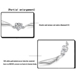 Hoogwaardige Dames Platina Titanium Armband Met Strass