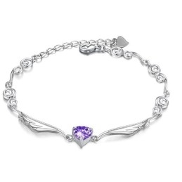 Breed Scala Aan Dames Platina Plating Titanium Armband Met Diamant