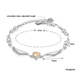 Breed Scala Aan Dames Platina Plating Titanium Armband Met Diamant