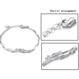 Betrouwbare Kwaliteit Vrouwelijke Platina Plating Titanium Armband