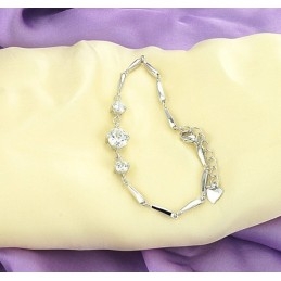 Stabiele Kwaliteit Vrouwelijke Platina Plating Titanium Armband Met Diamant