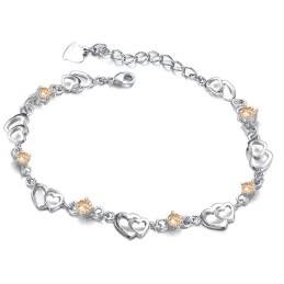Gemakkelijk Te Gebruiken Damesarmband Met Platina Plating Van Titanium