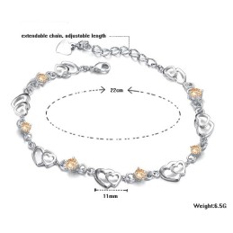 Gemakkelijk Te Gebruiken Damesarmband Met Platina Plating Van Titanium