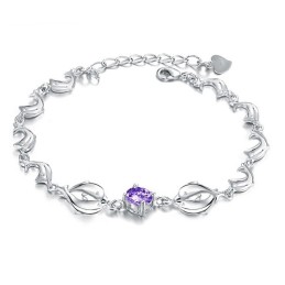 De Koningin Van De Kwaliteit, Vrouwelijke Dolfijnvorm, Platina Geplateerde Titanium Armband
