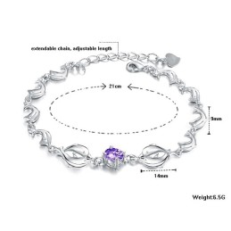 De Koningin Van De Kwaliteit, Vrouwelijke Dolfijnvorm, Platina Geplateerde Titanium Armband