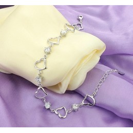 Hoogwaardige Damesarmband Met Platina Plating En Diamant Van Titanium
