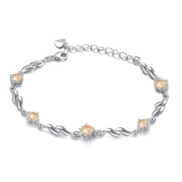 Kwaliteit En Kwantiteit Gegarandeerde Vrouwelijke Paarse Platina Titanium Armband Met Diamant