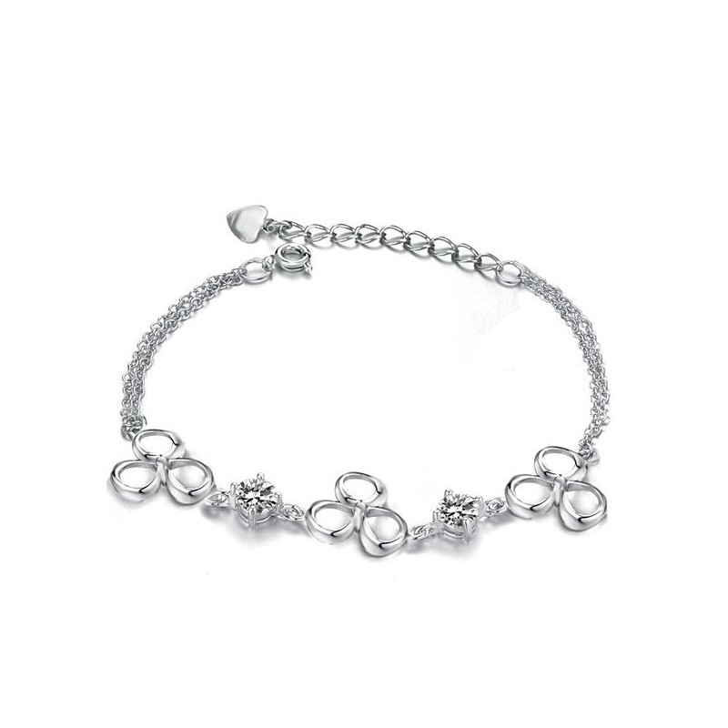 Hoogwaardige Dames Platina Titanium Armband Met Paarse Kristal Hoogwaardige Dames Platina Titanium Armband Met Paarse Kristal
