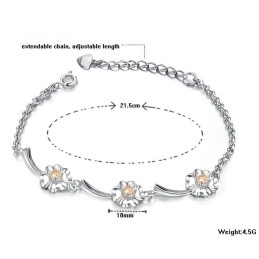 Kwaliteit En Kwantiteit Gegarandeerde Vrouwelijke Platina Titanium Armband