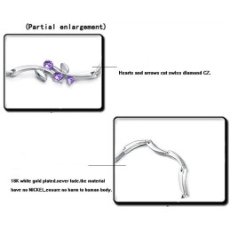 Betrouwbare Kwaliteit Vrouwelijke Platina Titanium Armband Met Strass