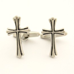 Mode Titanium Kruis Manchetknopen