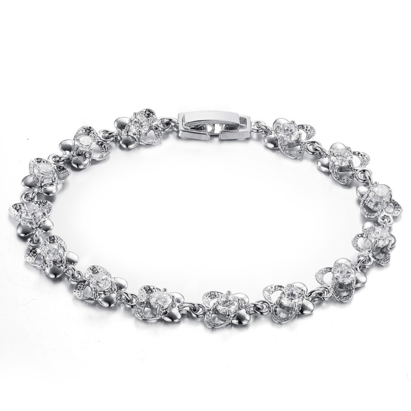 Breed Scala Aan Vrouwelijke Platina Plating Titanium Armbanden Breed Scala Aan Vrouwelijke Platina Plating Titanium Armbanden