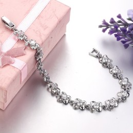 Breed Scala Aan Vrouwelijke Platina Plating Titanium Armbanden