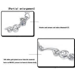 Kwaliteit En Kwantiteit Gegarandeerde Vrouwelijke Platina Titanium Armband Met Strass