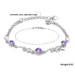Kwaliteit En Kwantiteit Gegarandeerde Vrouwelijke Platina Titanium Armband Met Strass