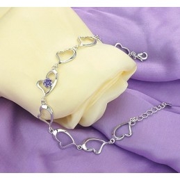 Hoogwaardige Damesarmband Met Platina Plating En Diamant Van Titanium