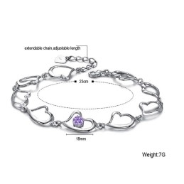 Hoogwaardige Damesarmband Met Platina Plating En Diamant Van Titanium