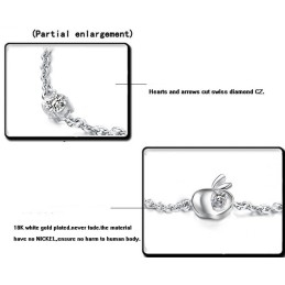 Betrouwbare Reputatie Vrouwelijke Holle Platina Plating Titanium Armband Met Strass