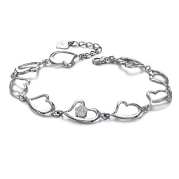 Kwaliteit En Kwantiteit Gegarandeerde Vrouwelijke Sweetheart Platina Titanium Armband Met Diamant