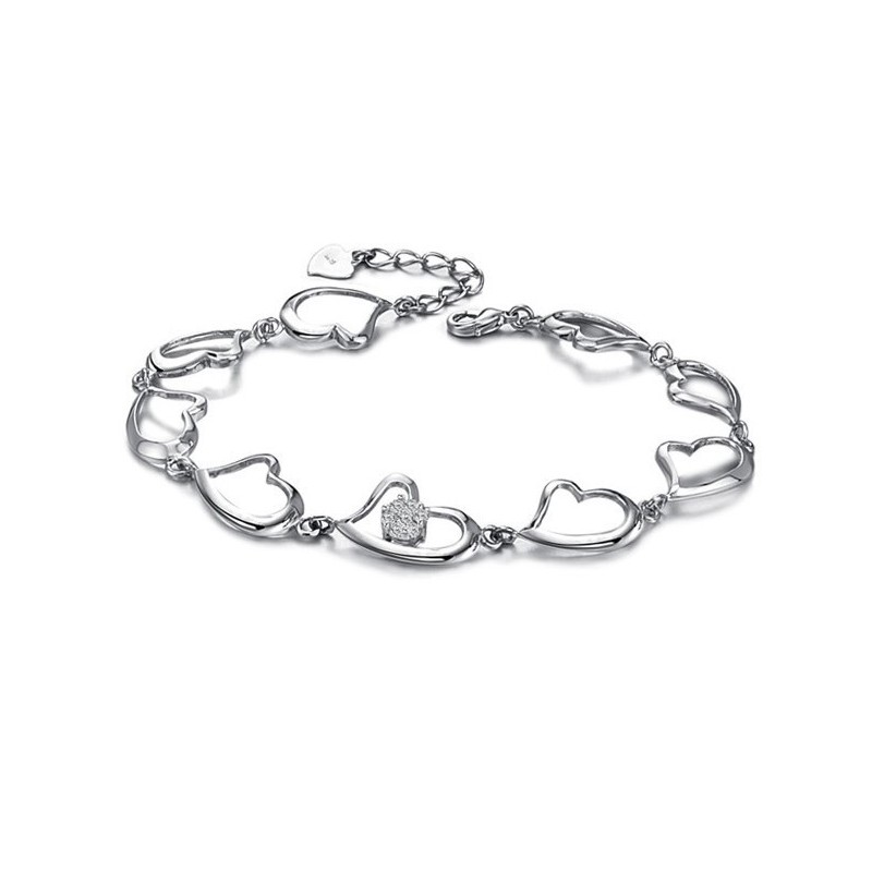 Kwaliteit En Kwantiteit Gegarandeerde Vrouwelijke Sweetheart Platina Titanium Armband Met Diamant Kwaliteit En Kwantiteit Gegarandeerde Vrouwelijke Sweetheart Platina Titanium Armband Met Diamant