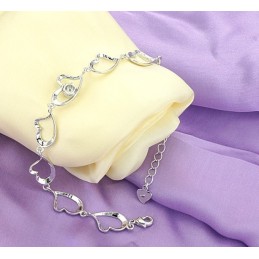 Kwaliteit En Kwantiteit Gegarandeerde Vrouwelijke Sweetheart Platina Titanium Armband Met Diamant