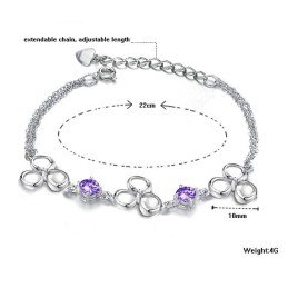 Breed Scala Aan Vrouwelijke, Kleurvaste Platina Plating Titanium Armbanden