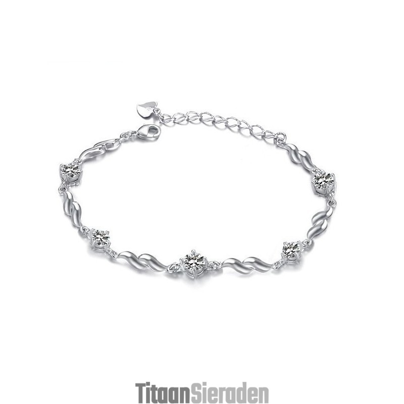 Betrouwbare Reputatie, Vrouwelijke, Mooie Platina Plating Titanium Armband Betrouwbare Reputatie, Vrouwelijke, Mooie Platina Plating Titanium Armband