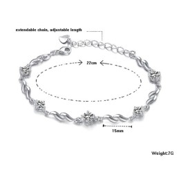 Betrouwbare Reputatie, Vrouwelijke, Mooie Platina Plating Titanium Armband