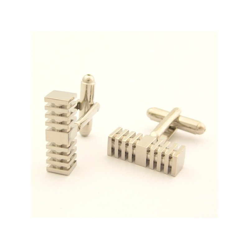 Mode Titanium Microfoon Manchetknopen