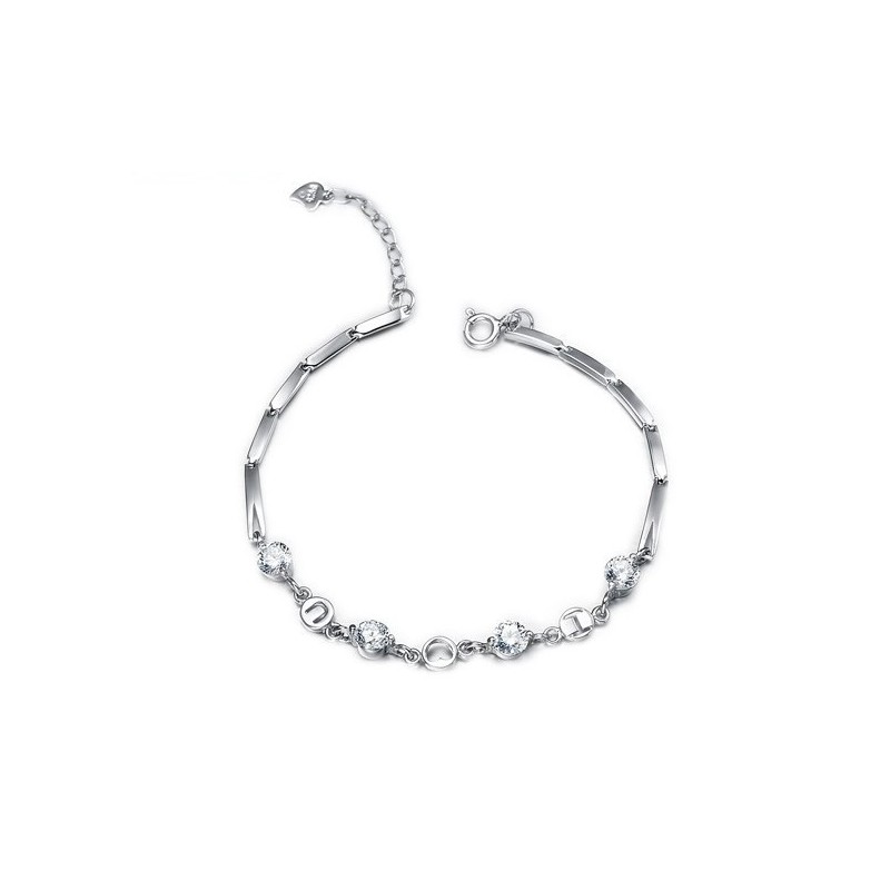 De Koningin Van De Kwaliteit Van Een Platina-Geplateerde Titanium Armband Voor Dames Met Strass De Koningin Van De Kwaliteit Van Een Platina-Geplateerde Titanium Armband Voor Dames Met Strass