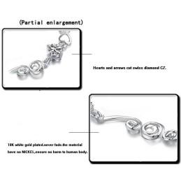 Stabiele Kwaliteit Vrouwelijke Platina Titanium Armband Met Strass