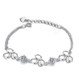 Kwaliteit En Kwantiteit Gegarandeerde Vrouwelijke Platina Titanium Armband Met Diamant