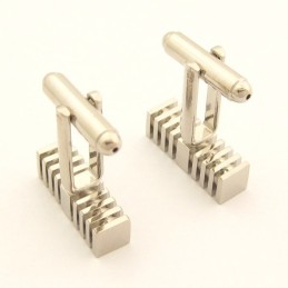 Mode Titanium Microfoon Manchetknopen