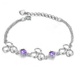 Kwaliteit En Kwantiteit Gegarandeerde Vrouwelijke Platina Titanium Armband Met Diamant
