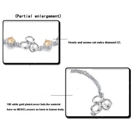 Kwaliteit En Kwantiteit Gegarandeerde Vrouwelijke Platina Titanium Armband Met Diamant