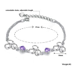 Kwaliteit En Kwantiteit Gegarandeerde Vrouwelijke Platina Titanium Armband Met Diamant