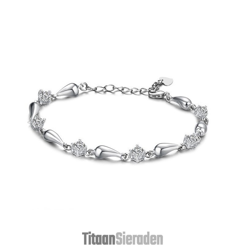Kwaliteit En Kwantiteit Gegarandeerde Vrouwelijke Platina Titanium Armband Met Diamant Kwaliteit En Kwantiteit Gegarandeerde Vrouwelijke Platina Titanium Armband Met Diamant
