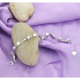 Kwaliteit En Kwantiteit Gegarandeerde Vrouwelijke Platina Titanium Armband Met Diamant