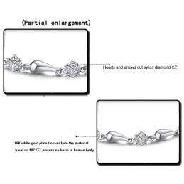 Kwaliteit En Kwantiteit Gegarandeerde Vrouwelijke Platina Titanium Armband Met Diamant