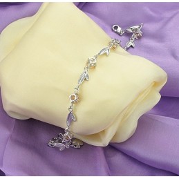 Volledig In Specificaties: Vrouwelijke Platina Plating Titanium Armband Met Diamant