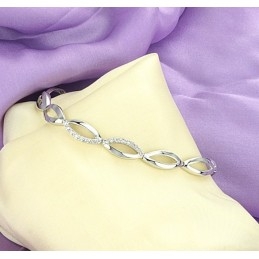 De Koningin Van De Kwaliteit Van Een Platina-Geplateerde Titanium Armband Voor Dames Met Diamant
